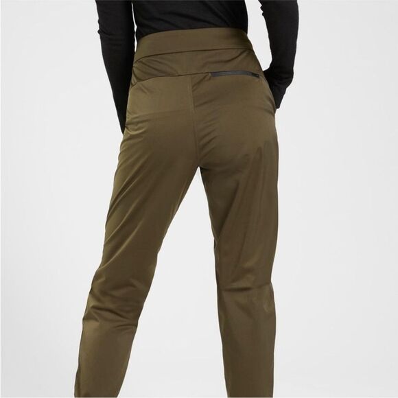 ATHLETA 8 Radiant Green High Rise Shine Joggers Gorpcore Athleisure Zip Ankle - Picture 4 of 16